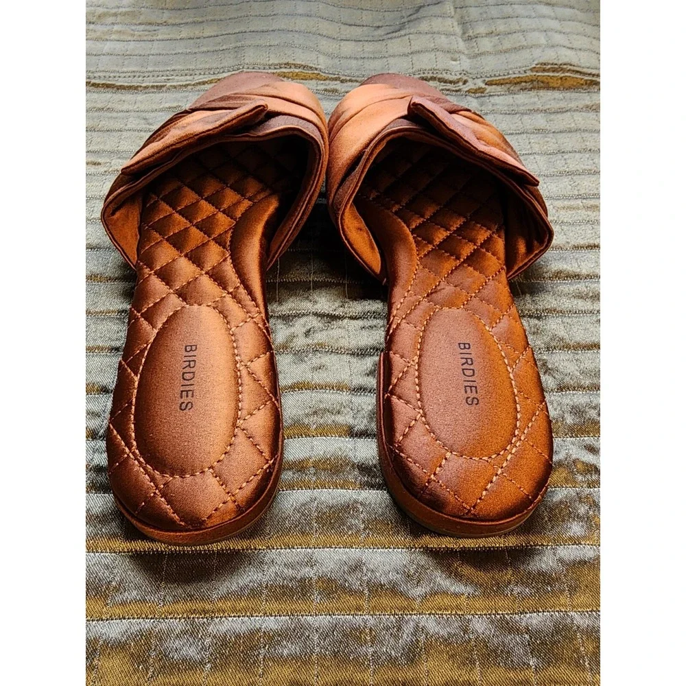 Birdies 6 NEW! Songbird Copper Satin Mule Slides